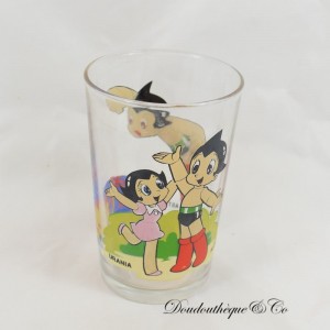 Glas Astro-Boy AMORA Der kleine Manga Roboter Shunsaku Ban Dr Ochanomizu Jahrgang 1982