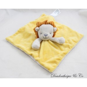 Blanket flat lion OBAIBI yellow orange patterns polka dots square 24 cm