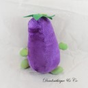 Peluche Aubergine Sans Marque Violet et Vert légumes 28 cm