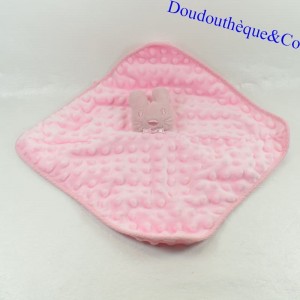 Decke flach Hase Sans Marque rosa Waben Tupfen geprägt 30 cm