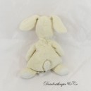 Conejo de peluche DOUDOU ET COMPAGNIE beige blanco 21 cm