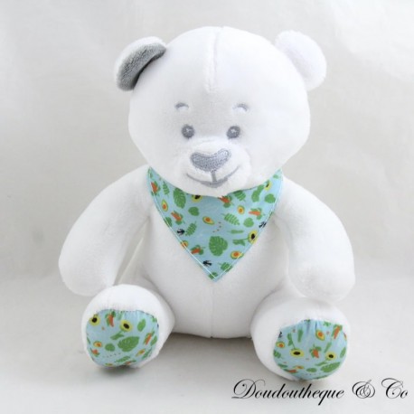 MUSTI Bär Kuscheltier von Mustela blaues Bandana MUSTI Bär Kuscheltier von Mustela blaues Bandana