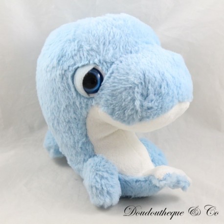 Stuffed dolphin OCEAN BUDDIES blue big eyes