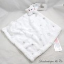 Star Flat Cuddly Blanket PRIMARK Baby White Cloud Grey Baby Comforter 28 cm
