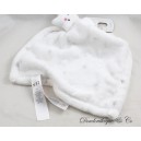 Star Flat Cuddly Blanket PRIMARK Baby White Cloud Grey Baby Comforter 28 cm