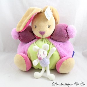 Soft Toy, Rabbit Paw, KALOO Pop, Purple Green, Mouse Pocket, 20 cm