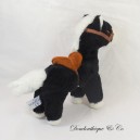 Plush Horse SANDY saddle brown, black and white 25 cm