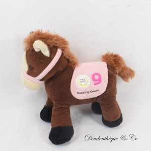 Peluche Cheval GIPSY Dancing Kween Rose marron avec bruitage 20 cm