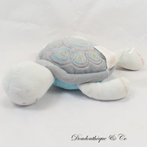 OBAIBI Turtle Plush Elongated Blue & Grey Spirals 25 cm