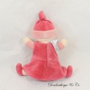 Pixie cuddly toy COROLLA burgundy raspberry rattle 20 cm