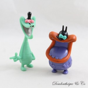 Statuine Marky e Dee Dee scarafaggi QUICK Oggy e scarafaggi cartone animato pvc 7 cm