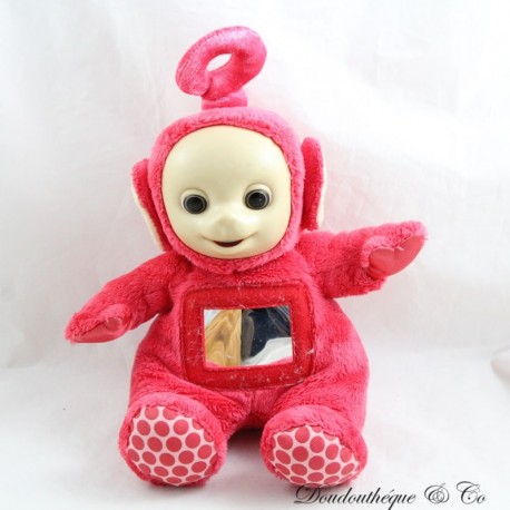 Peluche Po TELETUBBIES Specchio Rosso Pancia e Campana Seduta 25 cm