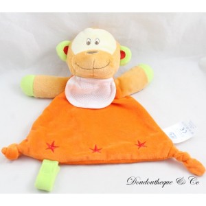 Flache Monkey Decke DMC Orange Lätzchen
