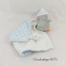 SHIMA Penguin Handkerchief Blanket White & Blue 36 cm NEW