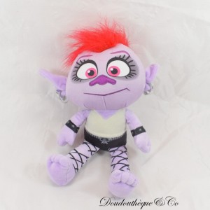 Peluche Reina Barb Trolls Dreamworks World Tour Pelo Rojo 30 cm