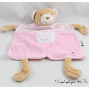Flacher Bär Kuscheltier, BESTEVER Pink Heart