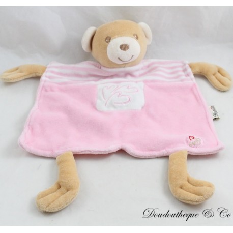 Flacher Bär Kuscheltier, BESTEVER Pink Heart Flacher Bär Kuscheltier, BESTEVER Pink Heart