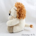 Suave peluche león CMP beige marrón sentado 20 cm