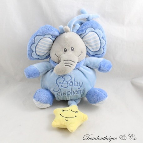 Musikalischer Plüschelefant DODO D'AMOUR MGM blau Baby Elefant Stern 20 cm Musikalischer Plüschelefant DODO D'AMOUR MGM blau Baby Elefant Stern 20 cm