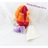 Teddy bear BABY NAT' Harlequin orange red handkerchief 30 cm