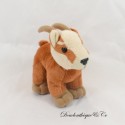 Peluche chamois ou bouquetin CREATIONS DANI chiné blanc marron 13 cm