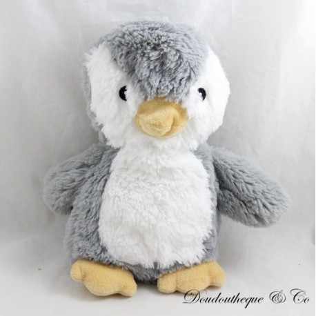Gefüllte Wärmflasche Pinguin weiß grau Gesäßtasche Gefüllte Wärmflasche Pinguin weiß grau Gesäßtasche