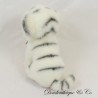 White tiger plush ZOOPARC DE BEAUVAL white seated position 9 cm