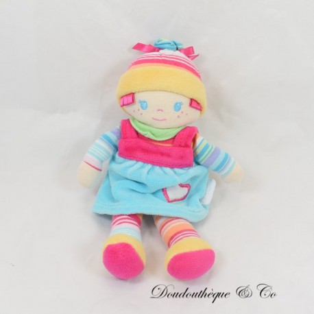 Puppentuch COROLLA Kleid Blumenhut Pink 2009 22 cm Puppentuch COROLLA Kleid Blumenhut Pink 2009 22 cm
