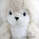 Conejo de peluche vintage AUX NATIONS beige blanco 37 cm