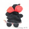 Doudou marionnette coccinelle FIZZY rouge noir 27 cm