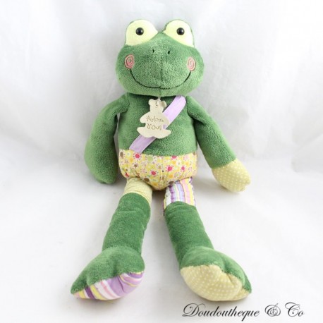 Frog plush BEAR STORY acrobat green 39 cm