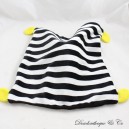 IKEA Klappa zebra flat cuddly toy with black white striped yellow legs 27 cm