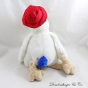Teddy bird plush toys Mauritius male blue tail red cap 35 cm