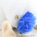 Teddy bird plush toys Mauritius male blue tail red cap 35 cm