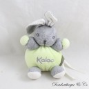 Mini doudou lapin KALOO Zen gris vert