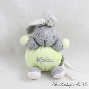Peluche KALOO Zen Mini Rabbit, Gris Verde