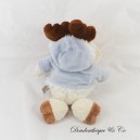 Stag or Reindeer Plush NICI Coat Blue & White 26 cm