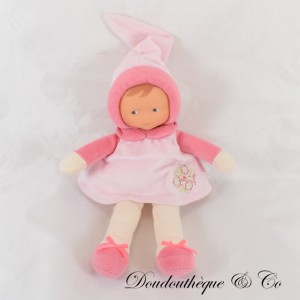 Peluche de muñeca COROLLE Mademoiselle vestido rosa 25 cm