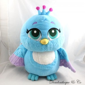 Peluche paon Flap NICOTOY Mattel Enchantimals oiseau bleu 41 cm