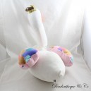 Peluche cygne HEMA blanc ailes multicolores