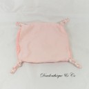 Flaches Kuscheltier OHNE BRANDING Liberty "Petit coeur" Rosa Blume 20 cm