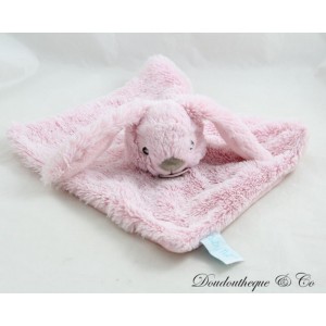 Rabbit Flat Cuddly Toy, BABY NAT', Pink Marshmallow, BN0218, 25 cm