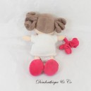 Braune Puppe Kuscheltier DOUDOU ET COMPAGNIE Les Demoiselles Teddybär Rose DC2771 18 cm