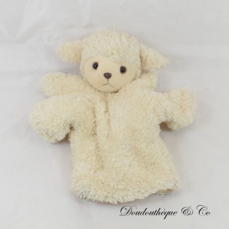 Doudou marionnette mouton NOUNOURS 4 pattes 26 cm