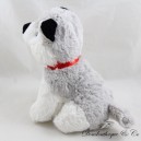 Stuffed husky dog PRIMATIS collar red