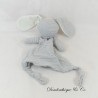 Lily and George Bunny Striped Grey and White Sleeper Flat Blanket 34 cm