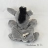 Donkey puppet cuddly toy HISTOIRE D'OURS grey pocket 25 cm
