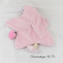 Flaches Kuscheltier Pixie CHEEKBONE rosa Harlekin Mädchen Stern und Mond 25 cm
