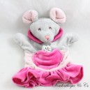Cuddly toy puppet mouse AJENA cat in her pocket