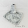 Doudou mouchoir husky chien CREATIONS DANI chiné gris blanc 28 cm